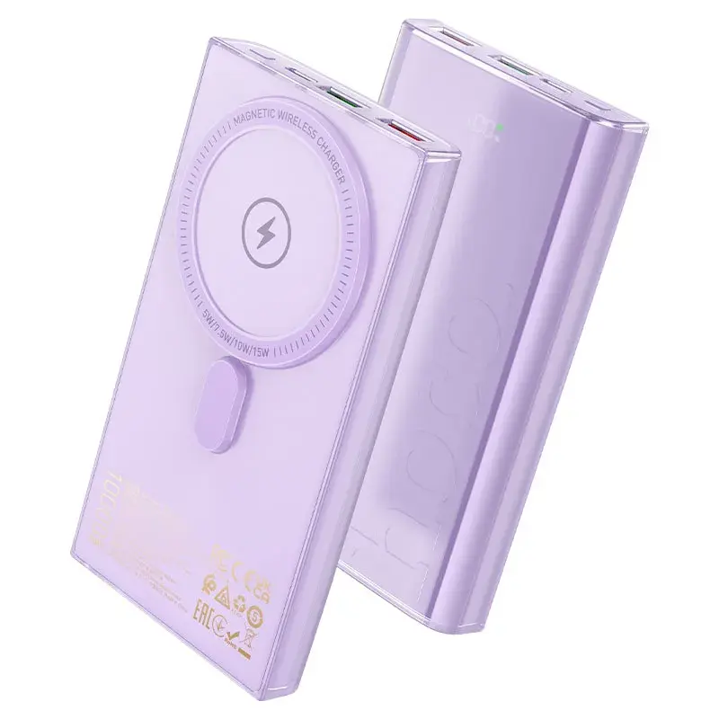 hoco-q22-taurus-magnetic-fully-compatible-power-bank-10000mah-purple.webp