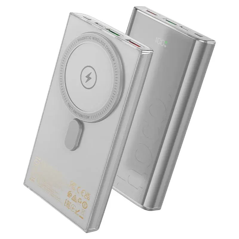 hoco-q22-taurus-magnetic-fully-compatible-power-bank-10000mah-grey.webp