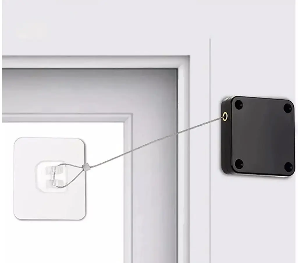 Door Closer Sliding Screen Door Opener for Homes Commercial Multipurpose Door Opener and Steel Drawstring auto Door Closer for Homes bedrooms and Storms