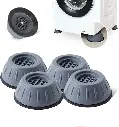 Anti Vibration Pads for Washing Machine Washing Machine Feet Pads Shock Absorber Noise Cancelling Washer Support, Washing Machine Anti Vibration Pad Heightening Pads Round (Pack of 4)..