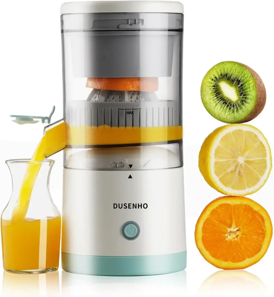 Electric Juicer Rechargeable - Citrus Juicer Machines with USB and Cleaning Brush Portable Juicer for Orange, Lemon, Grapefruit 