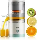Electric Juicer Rechargeable - Citrus Juicer Machines with USB and Cleaning Brush Portable Juicer for Orange, Lemon, Grapefruit 