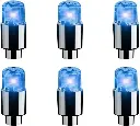 Car Tire Valve Light, Cool Modified Night Light Safe Shock Sensor Flash Light, donation Tire Valve Stem LED Light Cap, Universal Wheel Decoration Set of-2pcs
