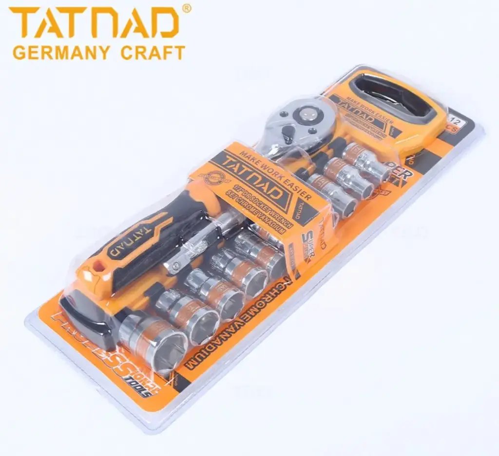 Tatnad 1/2 inch DR 12 pc Socket Wrench Set
