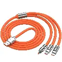 4FT Multi Charging Cable, 3 in 1 Multiple Charger Cable, Short Universal Charging Cable with 3 Different Port IP/Type-C/Micro Compatible with iPad/Phone 14/Samsung/Google//Sony PS5/Kindle/Camera 