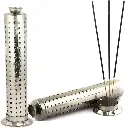Shubhkart Nitya Stainless Steel Agarbatti Stand for Puja |Incense Stick Holder with Ash Catcher|Stainless Steel Incense Burner 