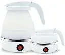 Travel Foldable Silicon Water Heater Jug Collapsible Mini Portable Electric Kettle (Random Color)