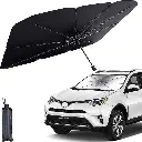 Car Sun Light Windshield Cover, Umbrella Windshield Sun Light for Car Front Window，Sun Protection & Heat Insulation Sun Light Full Cover Sun Light for Most Vehicles (Black)