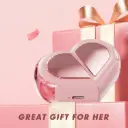  Ttbesmi Heart Wireless Earbuds for Girls Kids, Cute Small Mini Tiny Invisible Earbuds Wireless Bluetooth for Small Ears Canals Women Rose Gold Kawai Blue...