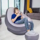 Whixant Inflatable Single Sofa, Lazy Inflatable Sofa, Leisure nap Lounge Chair, Portable Folding Sofa, Suitable for Living Room, Bedroom, Balcony and Garden 