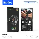 Haino Teko RW53 Smartwatch With Super Max Size AMOLED Display 3 Pair Straps and Charging Cable Designed For Men Black 
