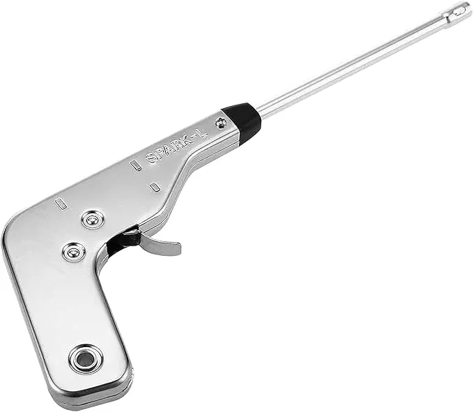 Three Secondz Lighter For Kitchen Stove Lighter Gun Made in CHINA Steel Electronic Gas Lighter  (Steel, Pack of 1) 