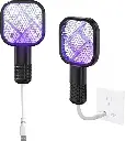 Fly Swatter, USB Mini Mosquito Swatter, Portable Fly Killer, Insect Killer for Pest Control, Mosquito Bat for Indoor and Outdoor Use 1 Pack (No Built-In Battery) 