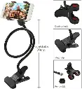 Long ARM Flexible Mobile Holder, Lazy Bracket Stand, Clip Holder, Metal Double Clip for All Mobile, Fit On Desktop Bed Mobile Stand for Bedroom, Office, Kitchen
