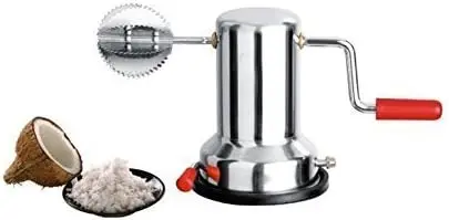 Stainless Steel Vacuum Base Coconut Scraper with Stainless Steel blade Grater for Kitchen Manual Coconut Scraper Coconut scraper Machine Manual Shredder