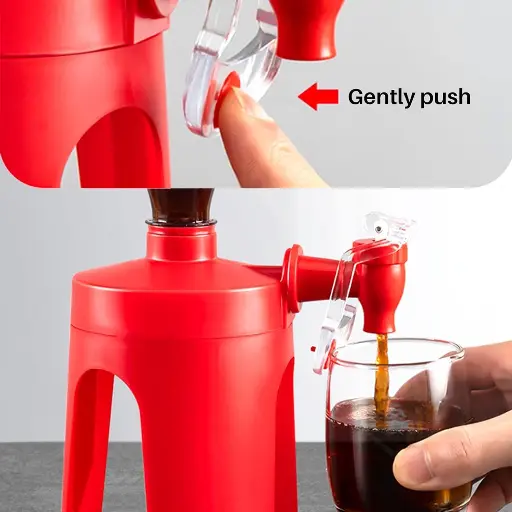 Soda Dispenser Drinking Water Dispense Machine Coke Bottle Dispenser Party Home Bar Accessory 