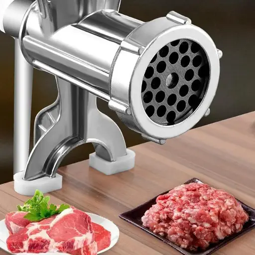 Aluminum Alloy Manual Meat Mincer | Hand Operated Meat Processor | Spice Grinding Tool | Meat Grinder & Maker | Kitchen Tool & Accessories