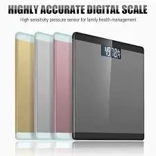 MXM Digital Weighing Scale for Human Body Weight Smart LED Scales Digital Weight and Body Fat, Bathroom Scales Electronic for Household Bathrooms, Personal Scale Fitness Temperature Measurement