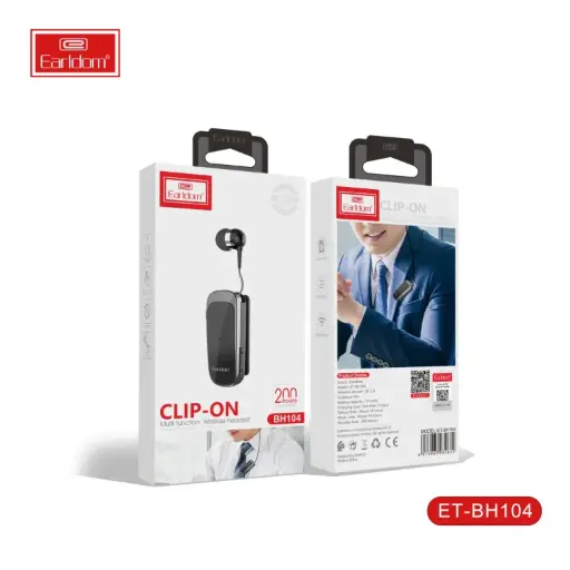 Earldom Portable Collar Clip BT Headset clip-on Wired Headset Earphone Earbuds clip on Wireless Headset