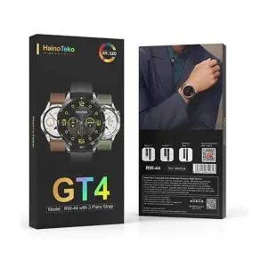 Haino Teko GT4 RW-44 Smart Watch With 3 Pair Straps 