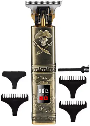 Kemei Mini LCD Display Hair Clippers Professional Usb Rechargeable Trimmer 120 min Runtime 4 Length Settings