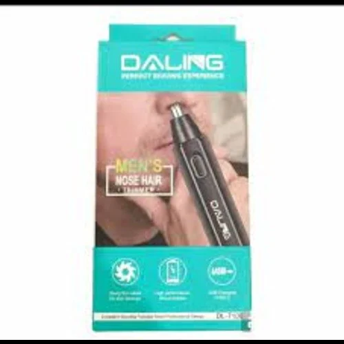 Black Daling DL-7106 Nose Hair Trimmer, Battery Run Time: 240 Min