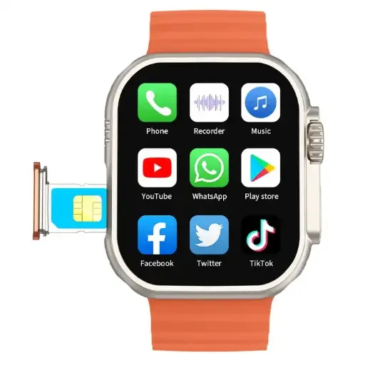 TK4 Ultra Android Smart Watch 4G Sim Card 49mm 
