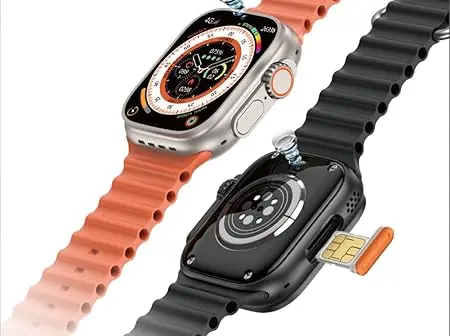 Telzeal TC4G Dual Camera 2.2 inch Full Display 4g Netcom with 3 Pairs Strap Compatible with iOS and Android Men's and Women's 