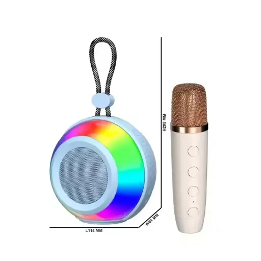 China Factory New Model Portable Speaker with Microphone NR-158W RGB 8W bluetooth Speaker Outdoor Speaker 