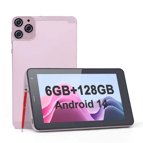 C Idea CM516 Tablet Tablet With 6GB RAM 128GB ROM Android 14 Sim Pink 