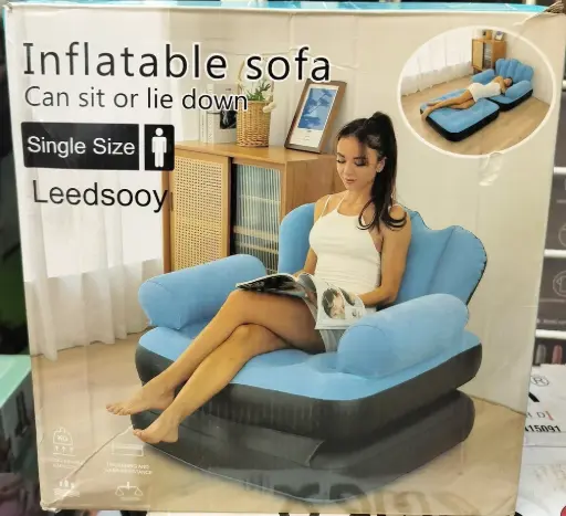 Velvet Leedsooy Inflatable Air Sofa With Beg