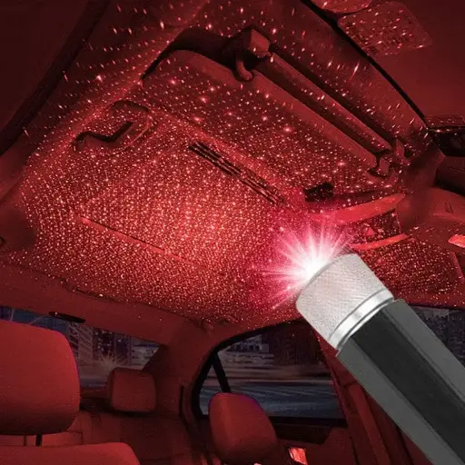 Portable Atmosphere USB Car Ceiling Adjustable Romantic Auto Roof Star Night Lights for Cars SUV Truck, Plug and Play 