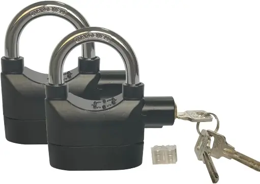 Alarm Lock 110dba Universal Security Alarm Lock System Anti-Theft for Door Motor Bicycle Padlock with 3 Keys