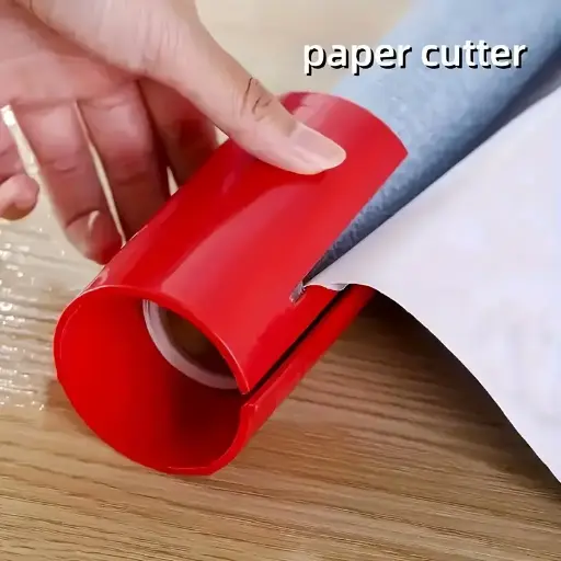 Portable Silicone Paper Cutter - Easy-to-Use, Battery-Free Gift Wrapping Trimmer, Ideal for Crafts and Handicrafts, Durable Manual Packaging Slicer with Smooth Matte Finish, Gift Wrapping Tool | Modern Design | Batteryfree Device
