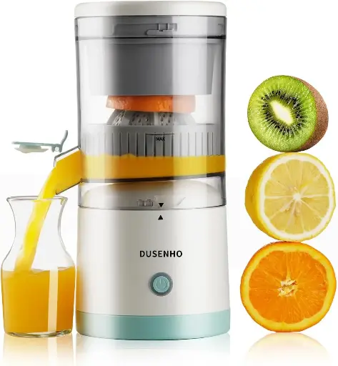 Electric Juicer Rechargeable - Citrus Juicer Machines with USB and Cleaning Brush Portable Juicer for Orange, Lemon, Grapefruit 