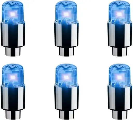 Car Tire Valve Light, Cool Modified Night Light Safe Shock Sensor Flash Light, donation Tire Valve Stem LED Light Cap, Universal Wheel Decoration Set of-2pcs